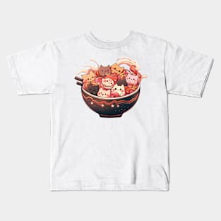 cats in ramen Kids T-Shirt